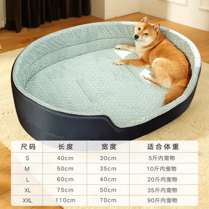 All-Season Cozy Pet Bed with Easy-Clean Cover