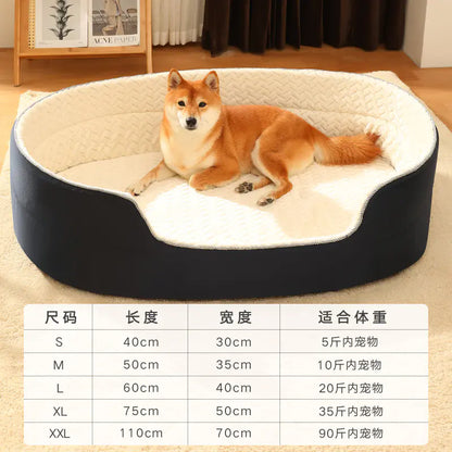 All-Season Cozy Pet Bed with Easy-Clean Cover