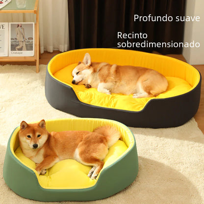 All-Season Cozy Pet Bed with Easy-Clean Cover