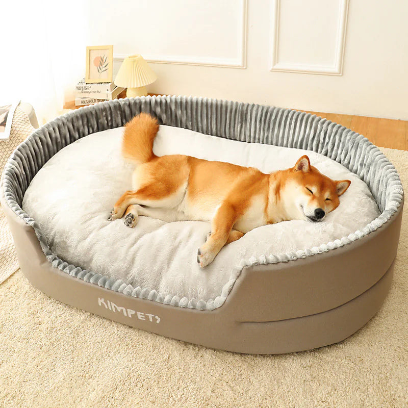 All-Season Cozy Pet Bed with Easy-Clean Cover