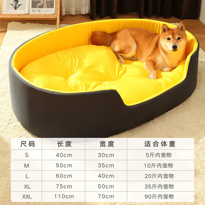 All-Season Cozy Pet Bed with Easy-Clean Cover