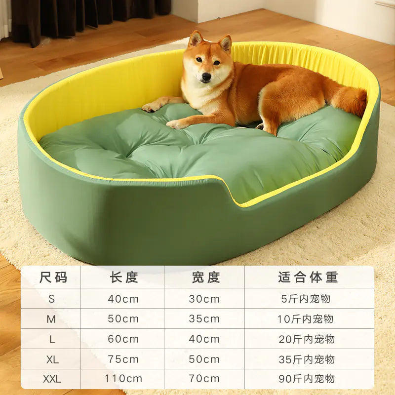 All-Season Cozy Pet Bed with Easy-Clean Cover