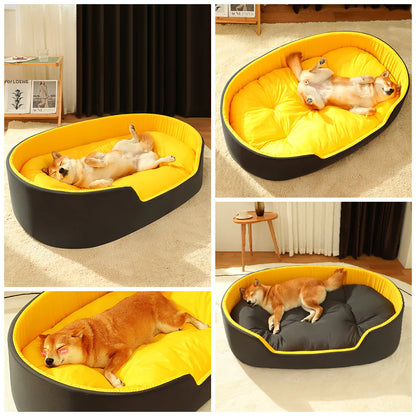 All-Season Cozy Pet Bed with Easy-Clean Cover